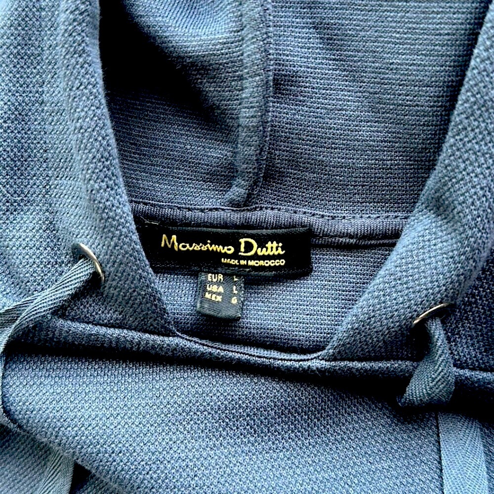 💙 A blue/grey Massimo Dutti hoodie NWOT💙 - Picture 4 of 5